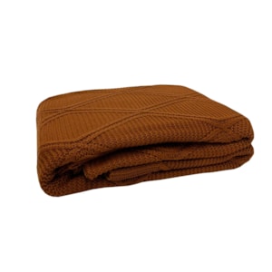 Peseira Tricot King Toronto Terracota 260x70cm