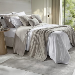 Peseira Tricot Mousse Quartzo Joy Linho Kacyumara 220x70cm