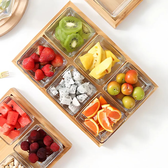 Petisqueira 7 Peças Natural - Madel Home