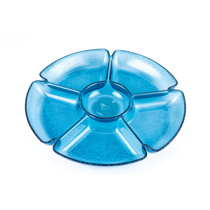 Petisqueira Acrílico com detalhe Bolhas - 32,5cm - Madel Home