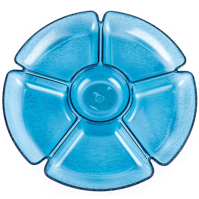 Petisqueira Acrílico com detalhe Bolhas - 32,5cm - Madel Home