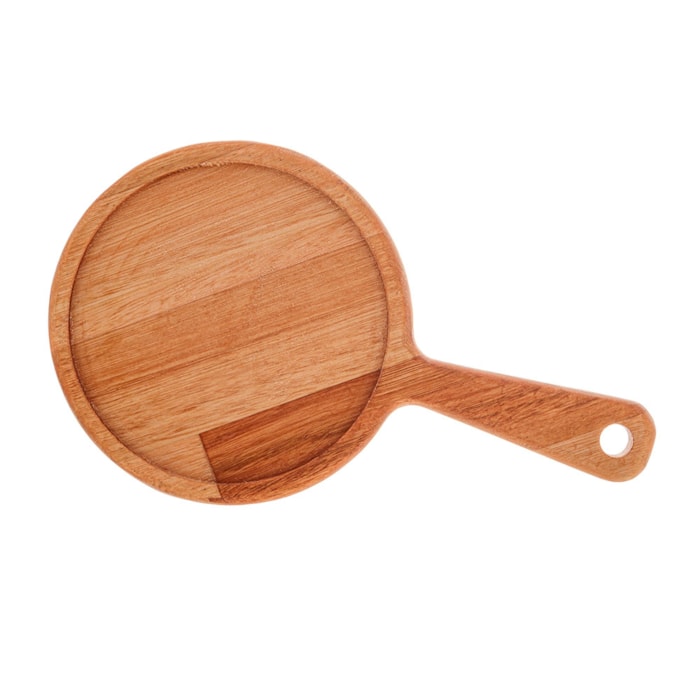 Petisqueira com Bandeja em Cerâmica e Madeira Liptus Wolff - 28cm - Madel Home
