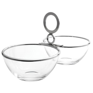 Petisqueira Duplo De Vidro Venezia Inox Riva