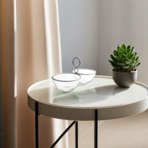 Petisqueira Duplo De Vidro Venezia Inox Riva