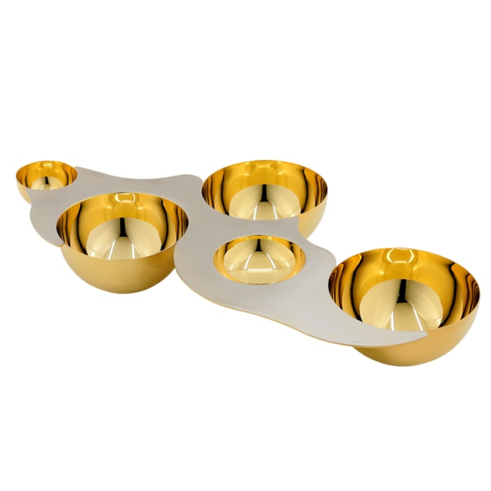 Petisqueira Luna Ouro Riva - 54cm - Madel Home