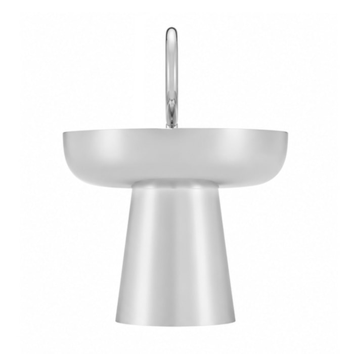 Petisqueira Pequena Prata Stacks St. James - 18cm - Madel Home