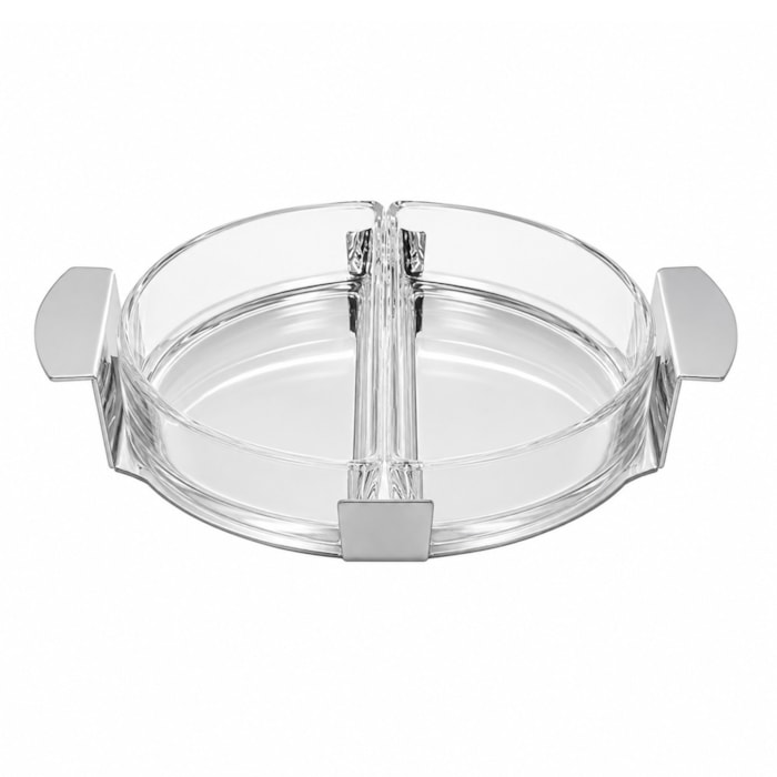 Petisqueira Redonda Meia Lua Inox St. James - 18cm - Madel Home