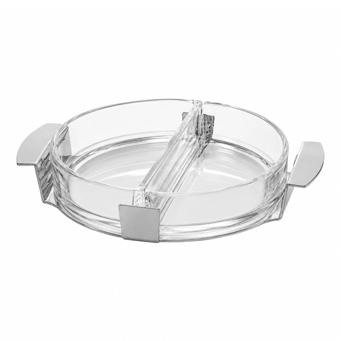 Petisqueira Redonda Meia Lua Inox St. James - 18cm - Madel Home