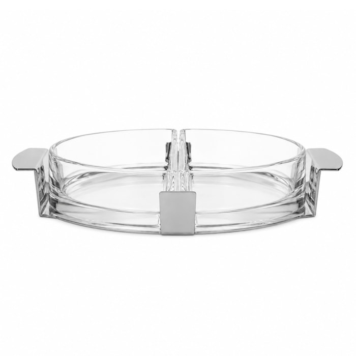 Petisqueira Redonda Meia Lua Inox St. James - 18cm - Madel Home