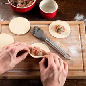 Pincel Culinário em Silicone com Cabo em Inox Prata Zwilling Pro - 20cm