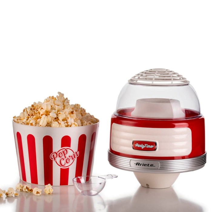 Pipoqueira Retrô Party Time Grande 1100W Vermelho Ariete - 127V - Madel Home
