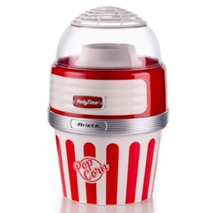 Pipoqueira Retrô Party Time Grande 1100W Vermelho Ariete - 127V