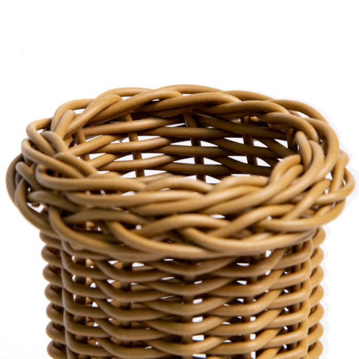 Porta Achocolatado em Vime Caramelo Itacaré - 16cm - Madel Home