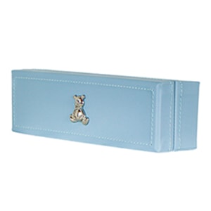 Porta Certidão de Nascimento Base Plástico Azul - 23cm