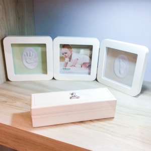 Porta Certidão de Nascimento Couro Sintético Teddy Branco - 23cm