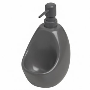 Porta Detergente Esponja Joey Cerâmica Umbra Cinza