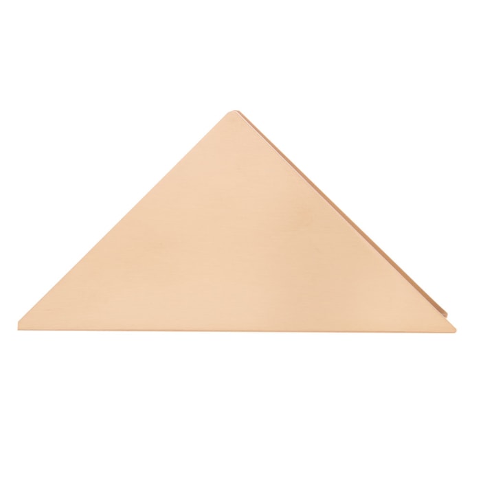 Porta Guardanapos de Aço Inox Escovado Wolff Dourado - Madel Home