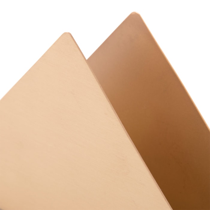 Porta Guardanapos de Aço Inox Escovado Wolff Dourado - Madel Home