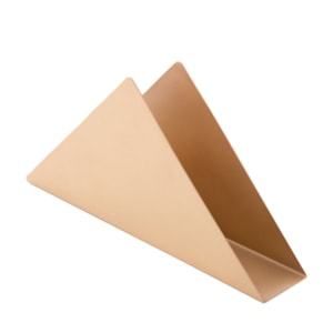 Porta Guardanapos de Aço Inox Escovado Wolff Dourado