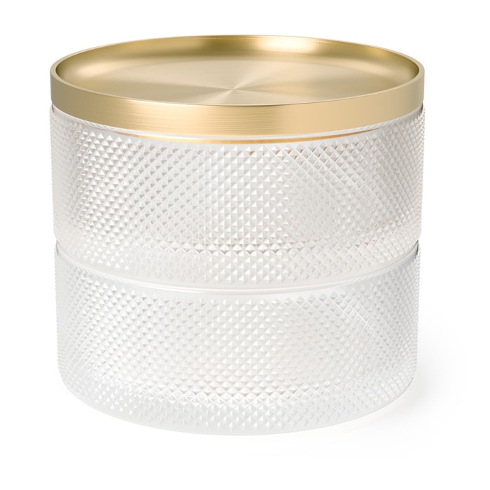 Porta Joias de Vidro Dourado Umbra - 11cm - Madel Home