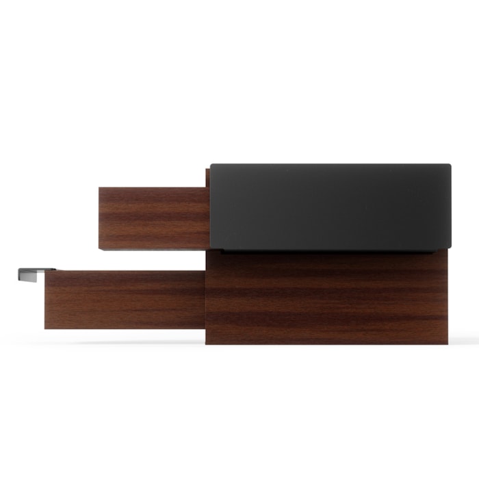 Porta Joias Mini Stowit Madeira Preto Marrom Umbra - 17,02cm - Madel Home