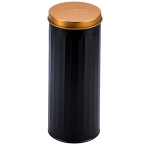 Porta Macarrão de Ferro Preto e Bronze - 27cm 