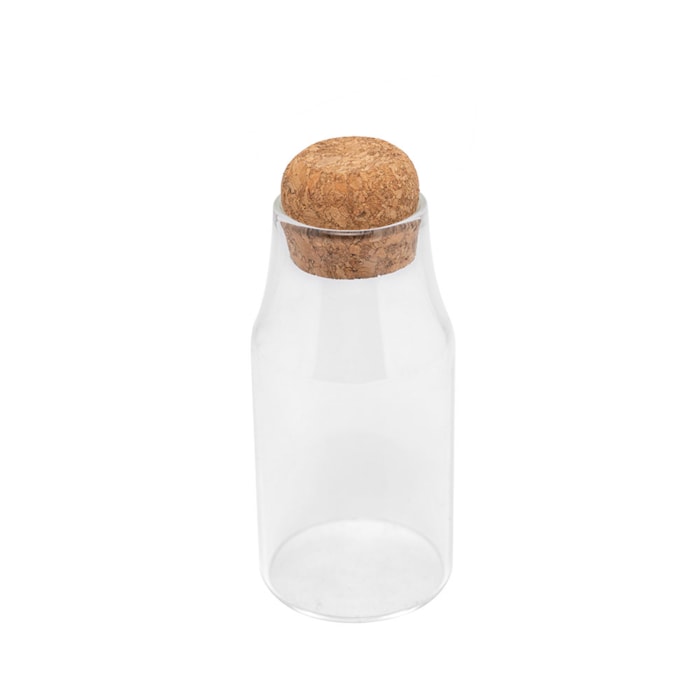 Porta Mantimento de Vidro Borossilicato com Tampa Rolha Wolff - 250ml - Madel Home