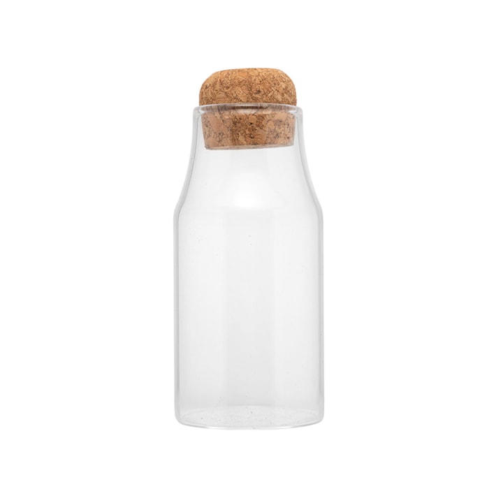 Porta Mantimento de Vidro Borossilicato com Tampa Rolha Wolff - 250ml - Madel Home