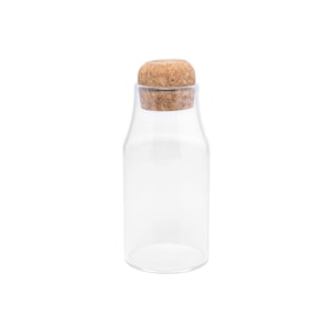 Porta Mantimento de Vidro Borossilicato com Tampa Rolha Wolff - 250ml 