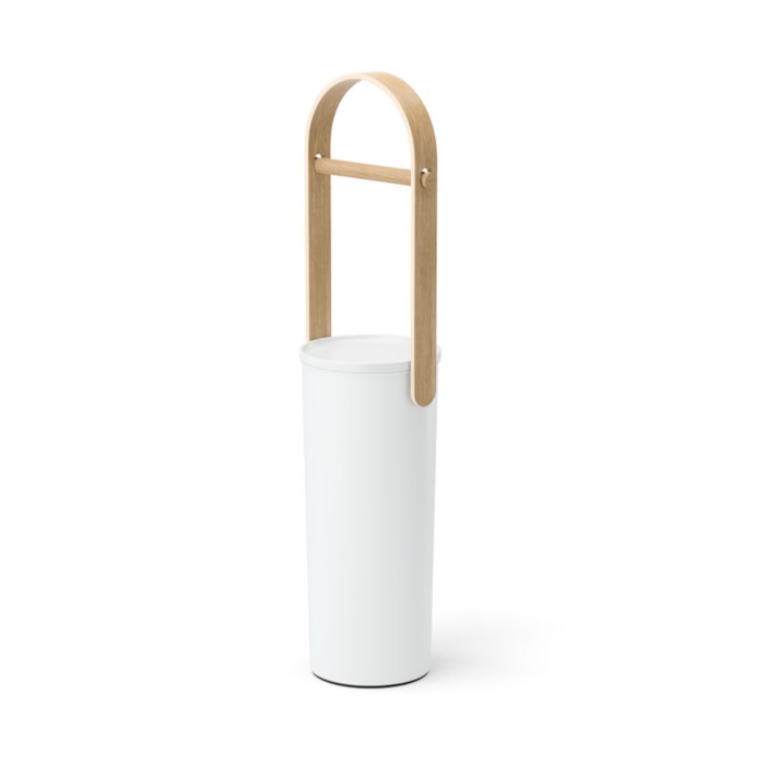Porta Papel Higiênico de Chão Bellwood Polipropileno Branco Umbra - Madel Home