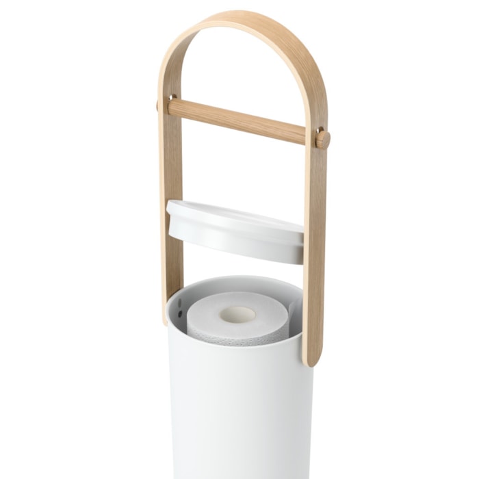 Porta Papel Higiênico de Chão Bellwood Polipropileno Branco Umbra - Madel Home