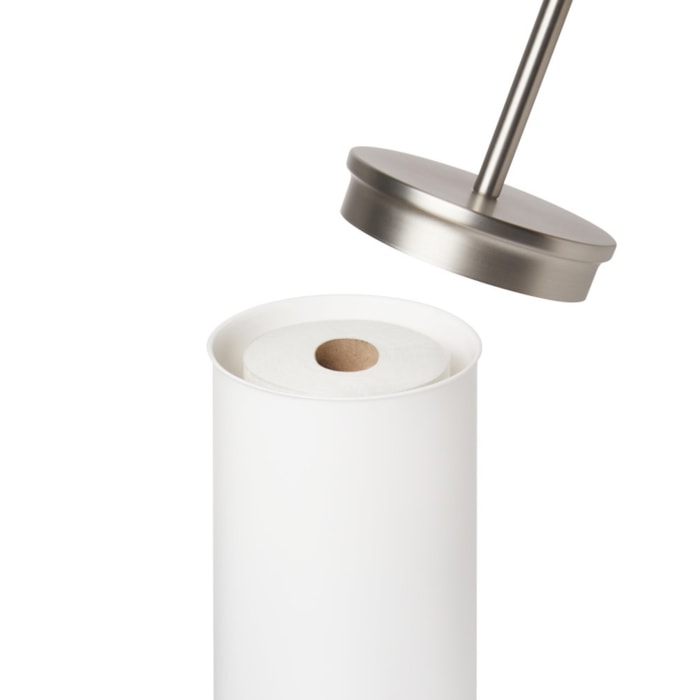 Porta Papel Higiênico de Chão Portaloo Aço Níquel Umbra - Madel Home