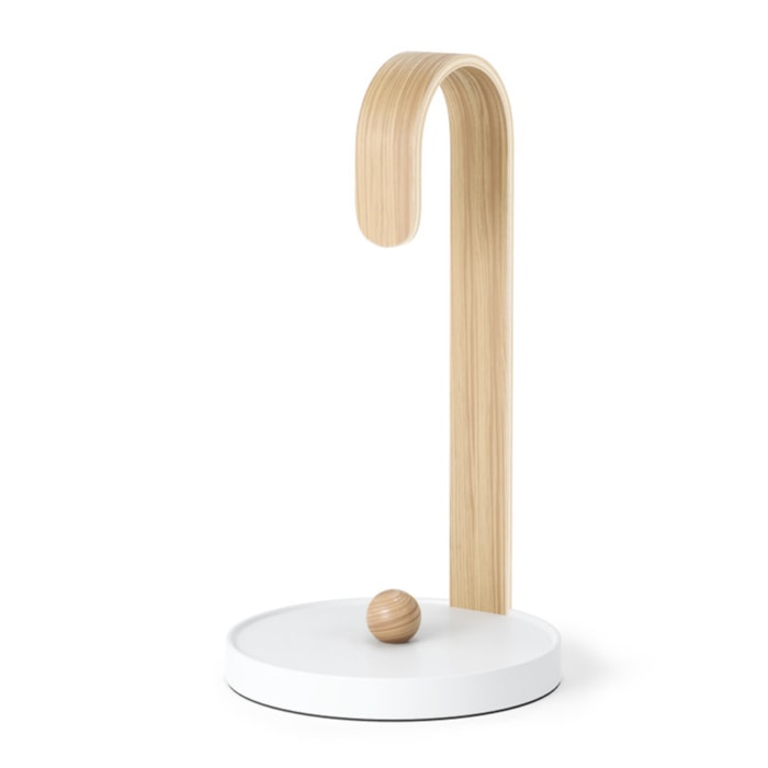 Porta Papel Toalha Bellwood Madeira Branco/Natural Umbra - Madel Home