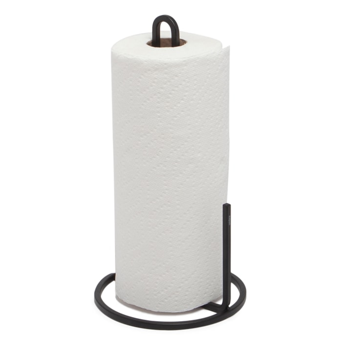 Porta Papel Toalha Squire Ferro Umbra Preto - Madel Home