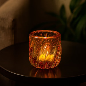 Porta Pincel de Murano Âmbar - 11cm