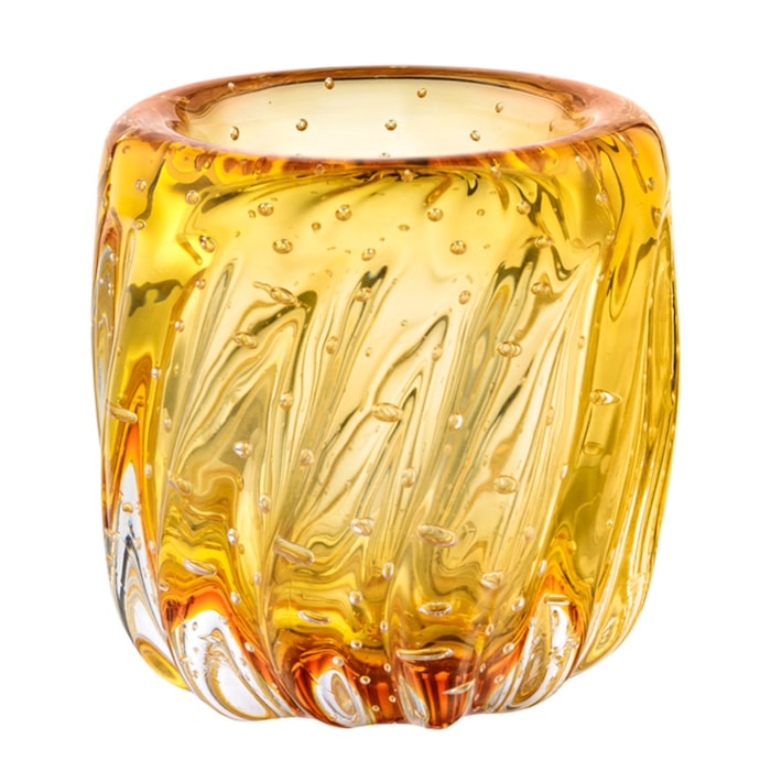 Porta Pincel de Murano Âmbar - 11cm - Madel Home