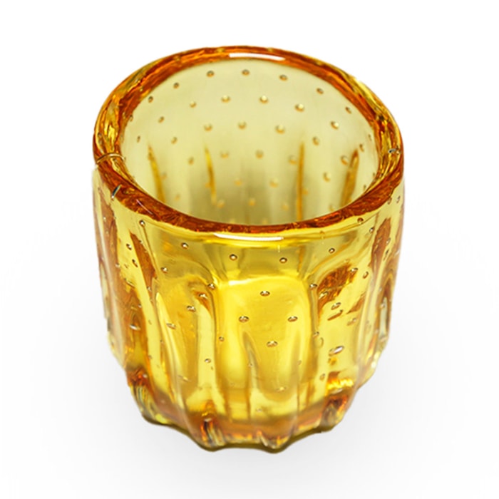 Porta Pincel de Murano Âmbar - 11cm - Madel Home