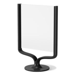 Porta Retrato de Alumínio Wishbone Preto Umbra - 25cm