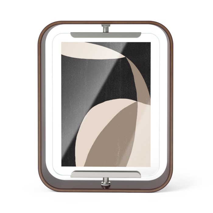 Porta Retrato de Madeira Nogueira Bellwood Umbra - 18cm - Madel Home