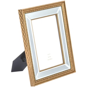 Porta Retrato de Mdf com Espelho Moldura Bronze - 25cm
