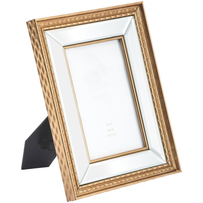 Porta Retrato de Mdf e Moldura Espelhada - 23cm - Madel Home