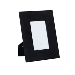 Porta Retrato de Mdf em Veludo Moldura Preta - 24cm