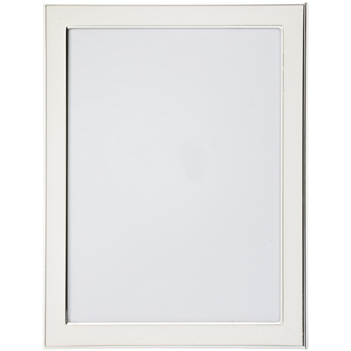 Porta Retrato de Metal e Vidro Moldura Branca - 21,5cm - Madel Home