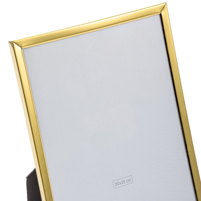 Porta Retrato de Metal e Vidro Moldura Dourada - 25cm - Madel Home