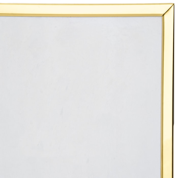 Porta Retrato de Metal e Vidro Moldura Dourada - 25cm - Madel Home