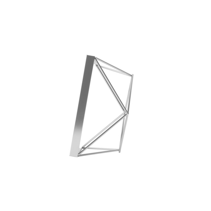 Porta Retrato de Metal Prisma Prata Umbra - 15cm - Madel Home