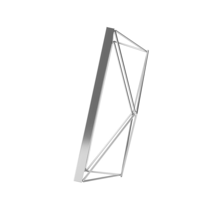 Porta Retrato de Metal Prisma Prata Umbra - 18cm - Madel Home