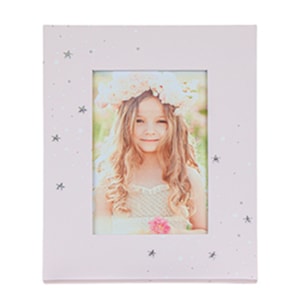 Porta Retrato de Plástico Estrela Rosa  - 10x15cm  