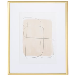 Porta Retrato de PVC e Vidro Moldura Dourada - 27,5cm