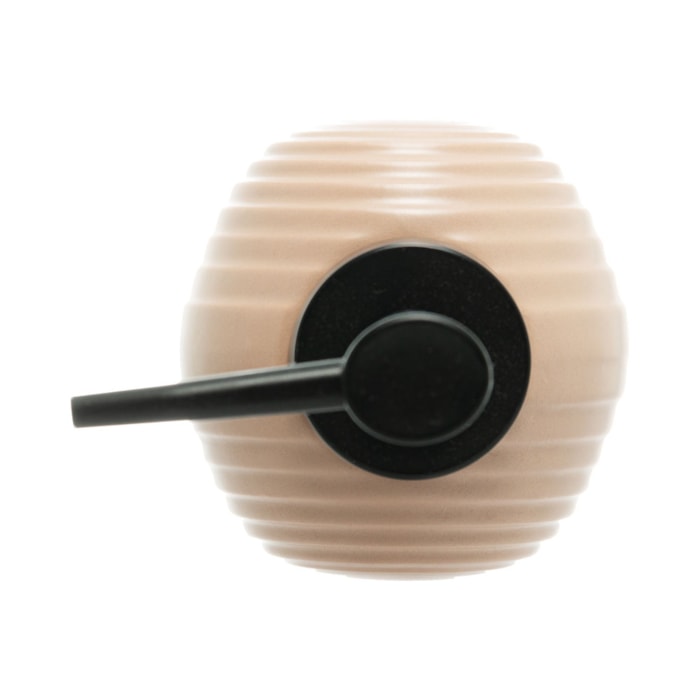 Porta Sabonete Líquido de Cerâmica Arcos Nude 350ml Wolff - Madel Home